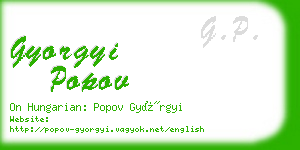 gyorgyi popov business card